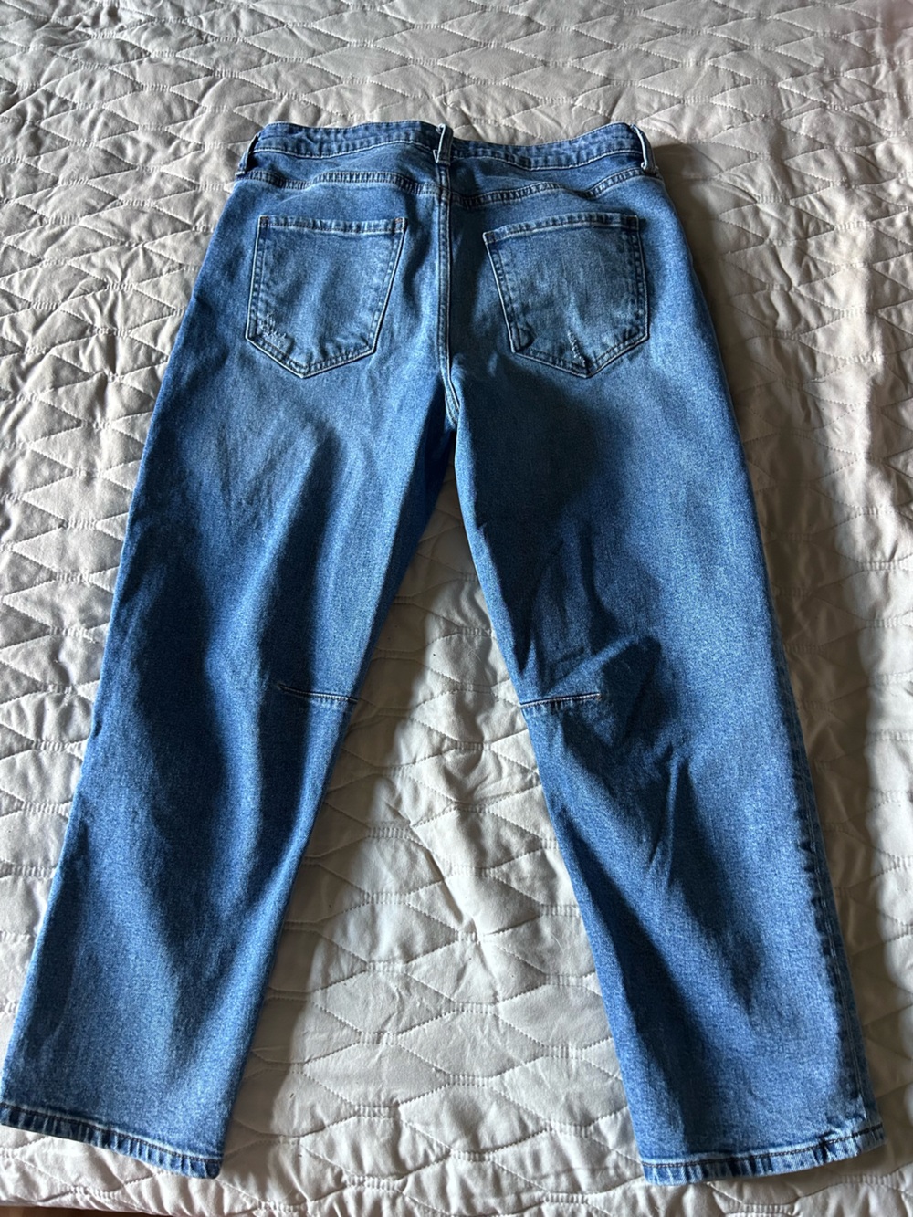Kut from the Kloth Women's Relaxed Blue Denim Jeans - Picture 5 of 7